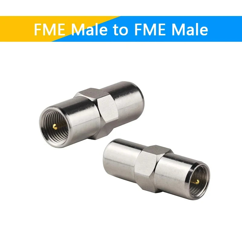 1-10PCS SMA To FME Male Female Straight Connector SMA TNC BNC UHF F FME Male Female To FME Male Female Coaxial RF Adapters Brass