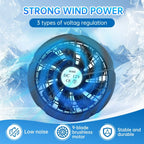 Air Conditioner Vest Cooling Fan 5V or 12V Adjustable Gear High Speed Fan For High Temperature Outdoor Work Fast Cooling DC Fan