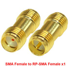 1 Piece SMA Female to RP SMA Female Adapter for Raido Antenna RP-SMA Copper RF Coaxial Connector Converter SMA-K