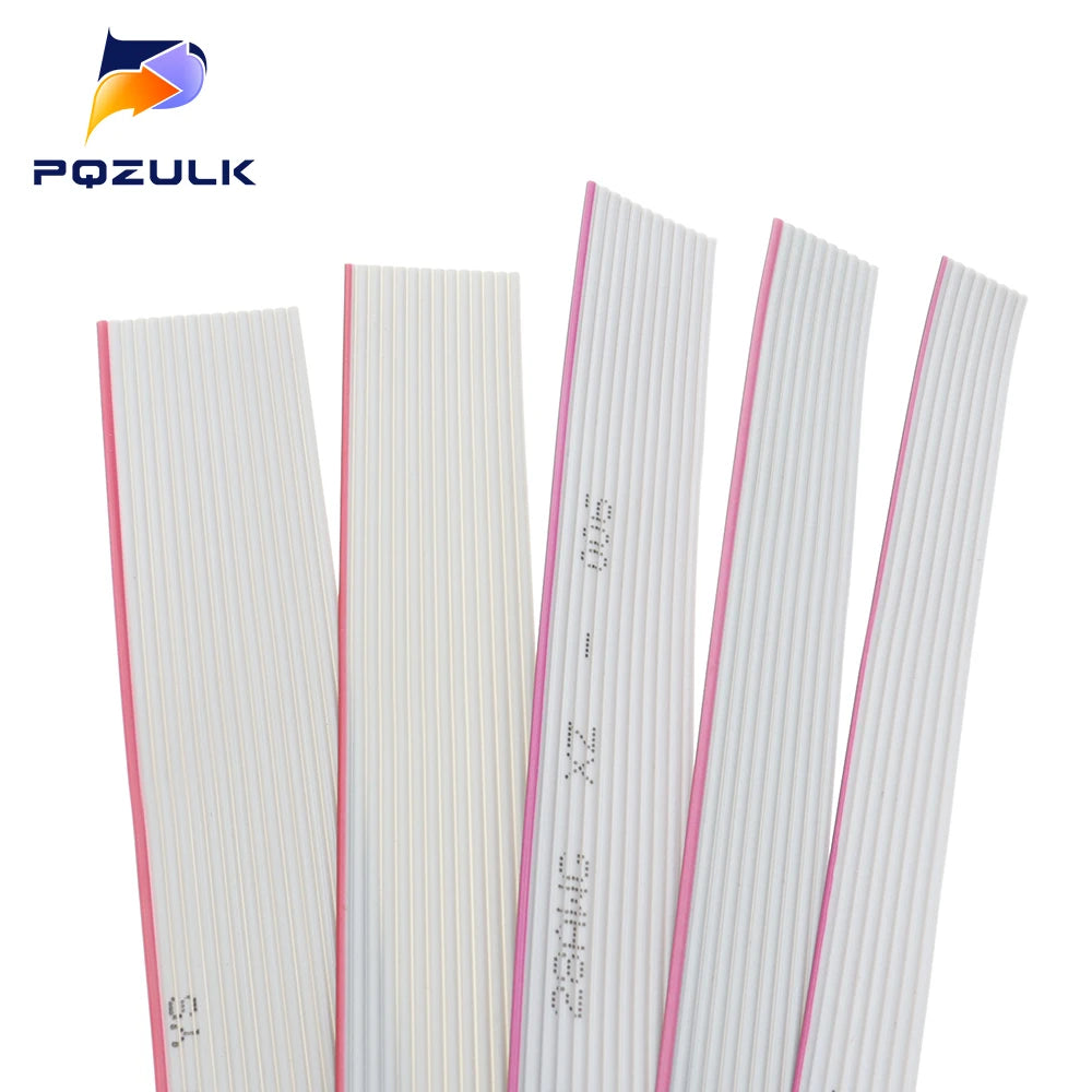 2/6/10 meter 1.27mm Gray Flat Ribbon Cable Wire 6/8/10/12/14/16/18/20/24/26/30/34/40P UL2651 300V for 2.54mm IDC Connector