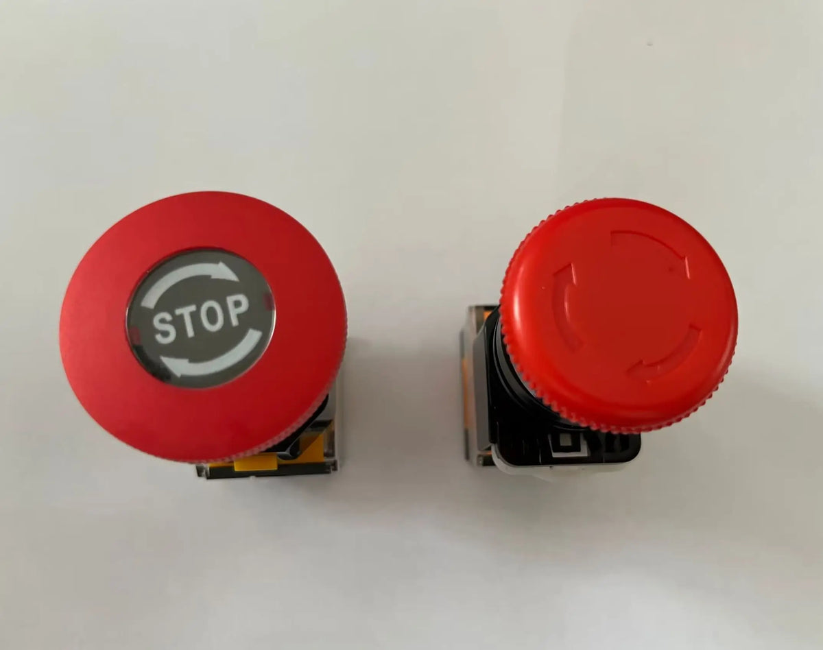Emergency Stop 10A 380V 22mm Self-Locking Head Power Mushroom Push Button Switch 1NO 1NC LA38-11ZS