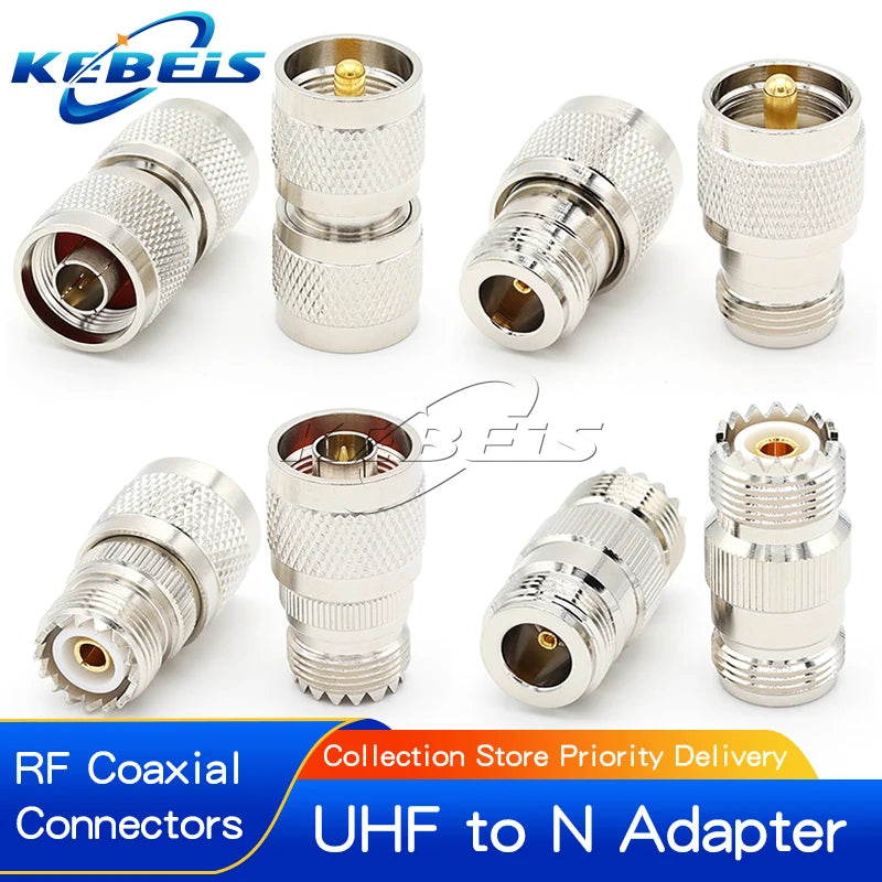 1Pcs UHF to N Adapter SO239 PL259 UHF Male Female To N Type Male Female Straight Connector L16 N to UHF RF Coaxial Connector