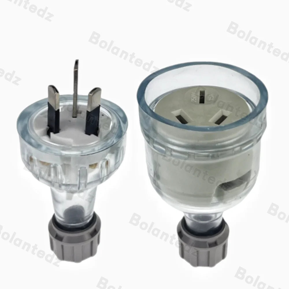 Bolantez 1pcs SAA Rewirable Plug Socket Australian Female Socket 3 Prong Electrical Socket Grounded Rewire Socket DIY Assembled