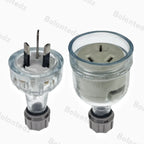 Bolantez 1pcs SAA Rewirable Plug Socket Australian Female Socket 3 Prong Electrical Socket Grounded Rewire Socket DIY Assembled