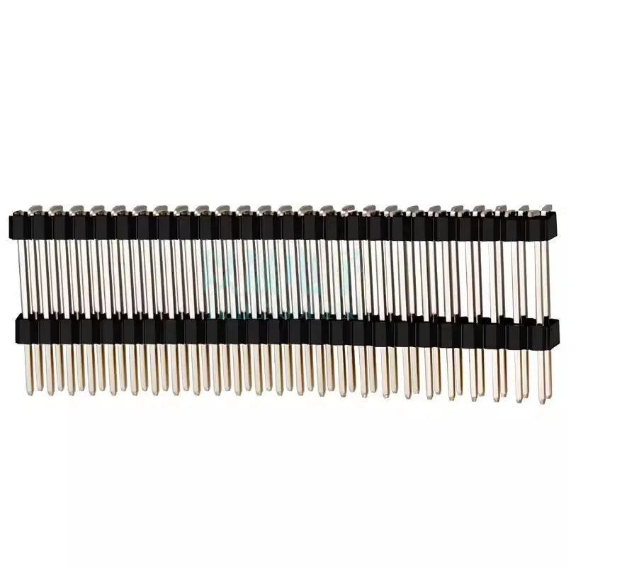 10pcs/100pcs 2.54mm 2x15P/25P/40P L30mm SMD Breakable Male Pin Header Dual Row Double Plastic Rohs Gold SMT PCB Board Spacer