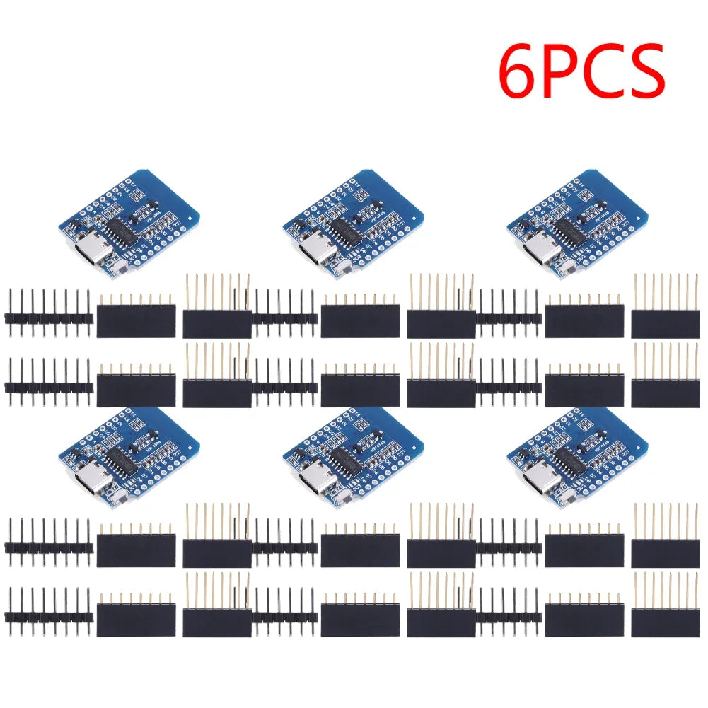 1-20PCS ESP8266 D1 Mini WIFI Development Board ESP-12F CH340G CH340 V2 Usb Wemos D1 Mini Nodemcu Lua Iot Board 3.3V Met Pins