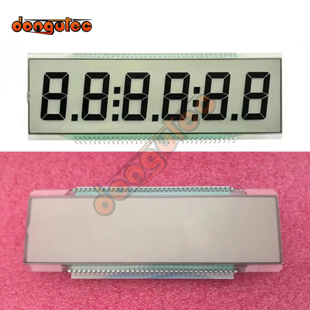 70PIN Gaso line Panel Board 7 Digit Glass Segment LCD Gilbarco Display 6 Digits LCD Screen for Tatsuno Fuel Dispenser Pump
