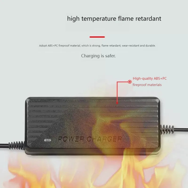 12.6V 5A 6A 18650 Lithium Battery Charger for 21V 3A 4A with Cooling Fan Li-ion Battery Fast Charging Charger Double Line DC 5.5