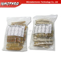 150PCS 300PCS Resistor Kit 1W 2W 3W 5W 5% 30Kinds X 10PCS Carbon Film Resistance 0.1-750 ohm Set 1k-820K 30Kinds X 5PCS hjxrhgal