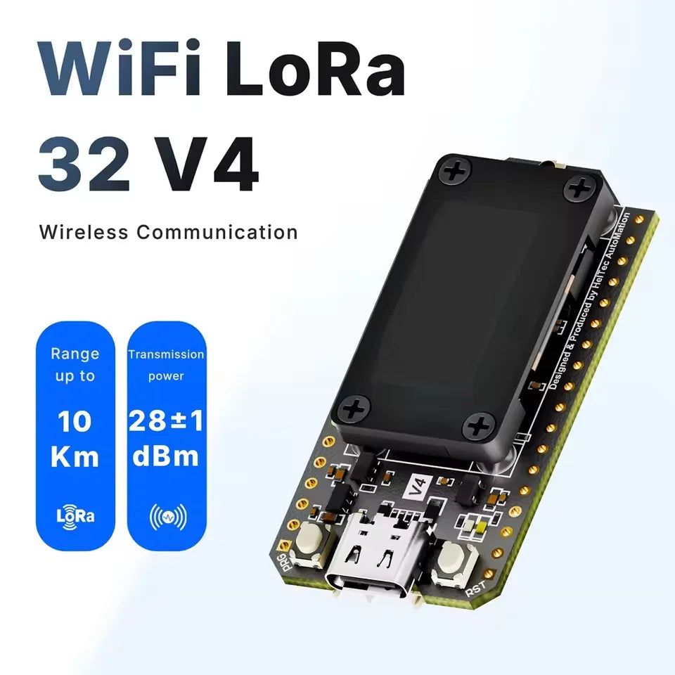 Heltec LoRa 32 V4 ESP32 SX1262 Development Board with 0.96 Inch OLED Display WiFi BLE Mesh Network for IoT Arduino Projects