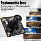 WGWK 1080P 90FPS Global Shutter High Frame Rate AR0234 USB Camera Industrial Module UVC Plug Play With No Distortion M12 Lens