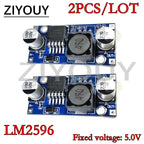 2/5PCS LM2596 LM2596S DC Buck Converter 3.0-40V To 1.5-35V Power Supply Step Down Module Fixed 3.3V,5.0V,12V DC to DC