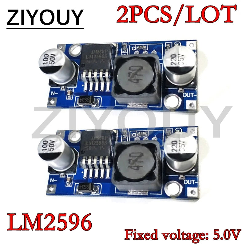 2/5PCS LM2596 LM2596S DC Buck Converter 3.0-40V To 1.5-35V Power Supply Step Down Module Fixed 3.3V,5.0V,12V DC to DC