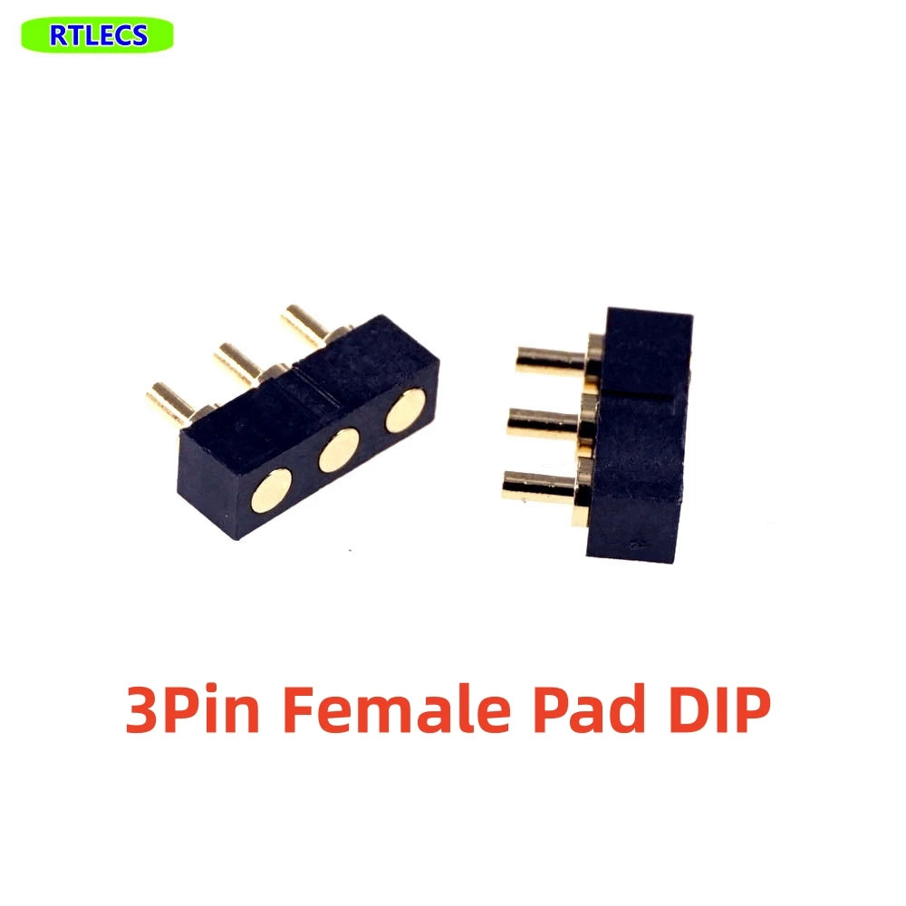 5 Pcs SMD Spring Loaded Pin Pogo Connector 2 3 4 5 6 7 8 10 Position Battery Contact 7.0mm Height 2.54 Grid Pad Modular Header