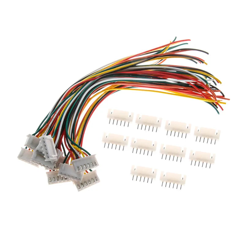 10PCS 1.5 2.0 2.54 ZH/PH/XH Female Male Plug Connector Socket 2/3/4/5/6/7/8/9/10P Pin Pitch with Cable Wire 15/30cm