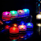 RGB Submersible Lights Remote Control Underwater Led Light Battery Operated Night Lamp For Halloween Vase Wedding Party Decor