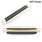 5pcs HD D-SUB 15 26 44 50 62 Pin Male Female Solder Type Connector Mount Serial Port Adapter 3 Rows DB15 DB26 DB44 DB50 DB62