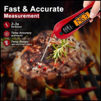 2 In 1 Long Cable Food Meat Thermometer Cooking Precise Fast Digital Food Thermometer Kitchen Oven Kit Waterproof