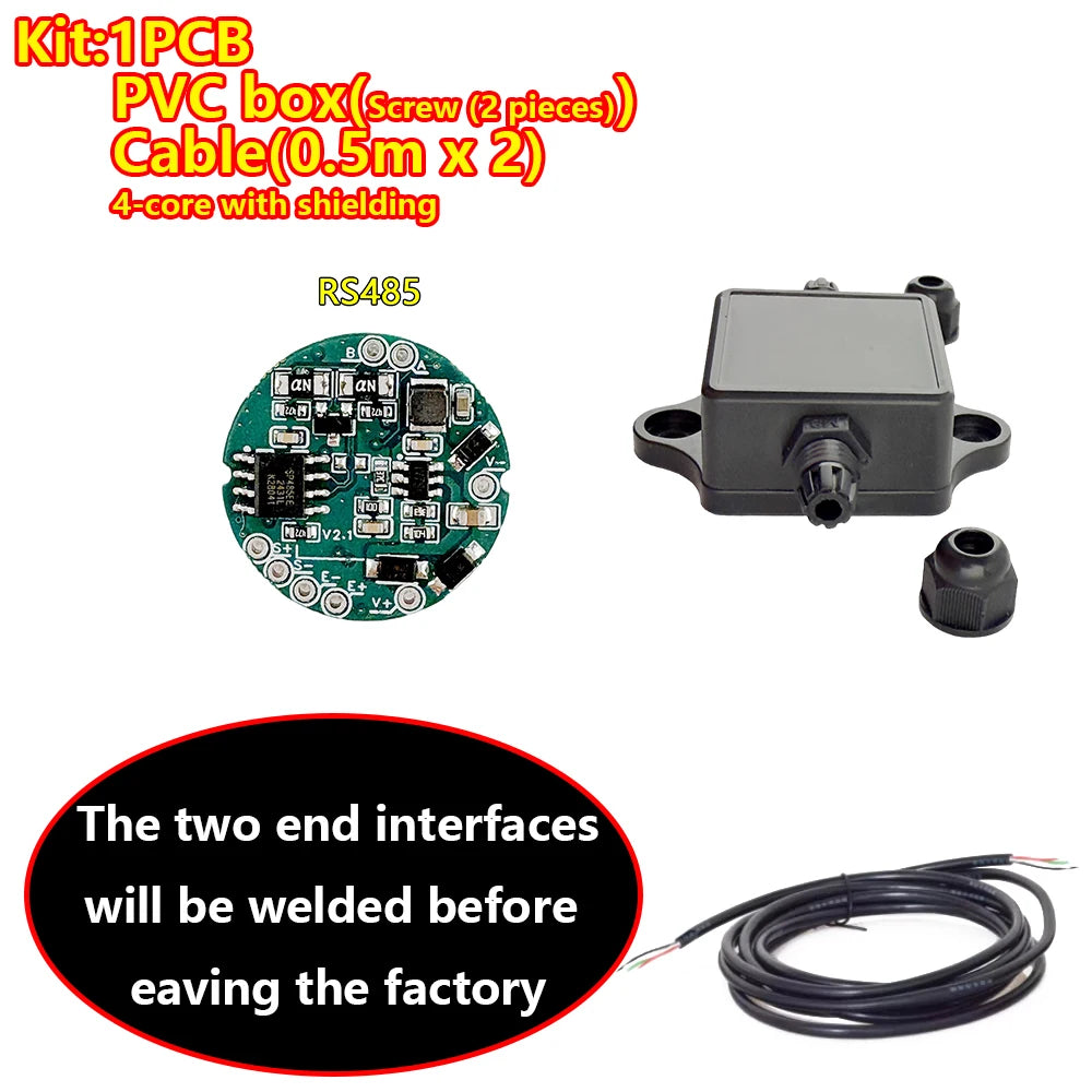 Load Cell Transmitter Amplifier Module 4-20mA 0-10V 0-5V Analog Output with Waterproof Junction Box for Weight Sensor Cell