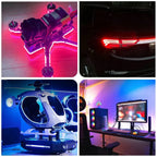 DC5V DC12V 5mm WS2812B COB LED Strip WS2812 Smart RGBIC Individually Addressable 160Leds/m High Density Flexible Pixel Light