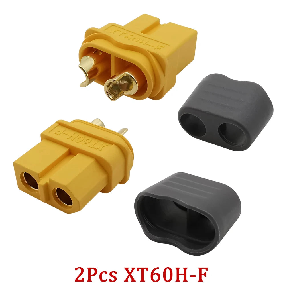 XT60E XT60H RC Lipo Battery Male Female Bullet Connectors with Sheath Housing XT60E1-M Power Plug XT60H-F Jack RC Drone Adapter
