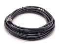 M12 5-Pin Male A-Code Straight Connector Cable, 5M Length, 22 AWG, Molded Ethernet Extension Cord