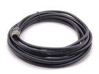 M12 5-Pin Male A-Code Straight Connector Cable, 5M Length, 22 AWG, Molded Ethernet Extension Cord