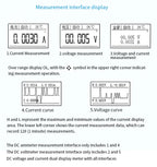 High Precision Isolated Dual Display DC Voltmeter Ammeter Panel Meter, uA Level Detection Threshold Alarm, RS485 Modbus RTU LED