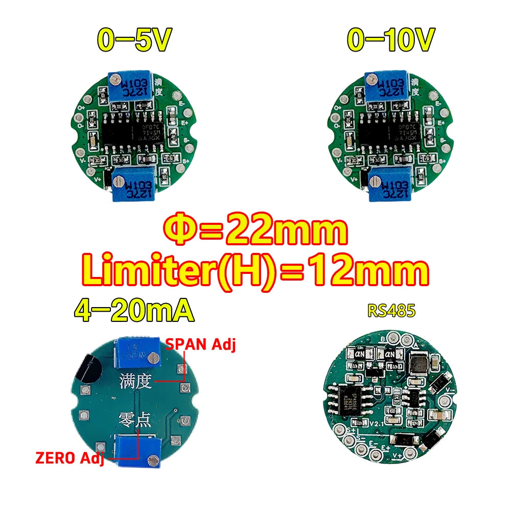 Load Cell Transmitter Amplifier Module 4-20mA 0-10V 0-5V Analog Output with Waterproof Junction Box for Weight Sensor Cell