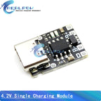 Ultra-mini Type-C USB Charger Module DC 5V 1A Charging Board For 1S 4.2V / 4.35V 18650 Lithium Li-on Battery Protection Board