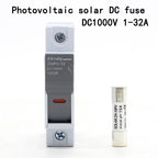 1P 1 set Photovoltaic Fuses 1000V DC Fuse Holder 10x38 GPV PV Solar Fuse System Protection Electrical Equipment Home Improvement