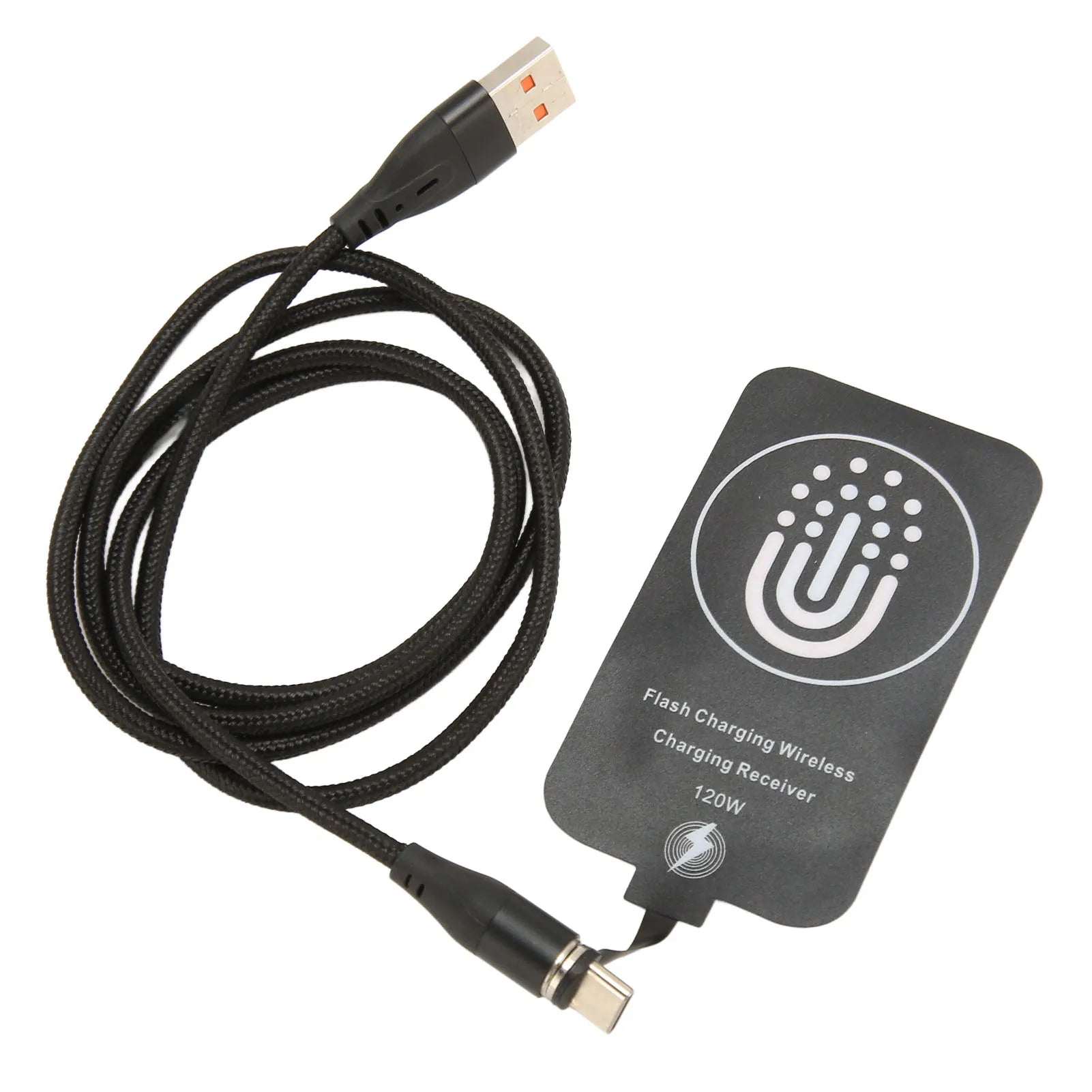 120W Type C Magnetic Dual Purpose Wireless Charging Receiver 10W Thin Wireless Charging Receiver for Galaxy A51 A40 A20E