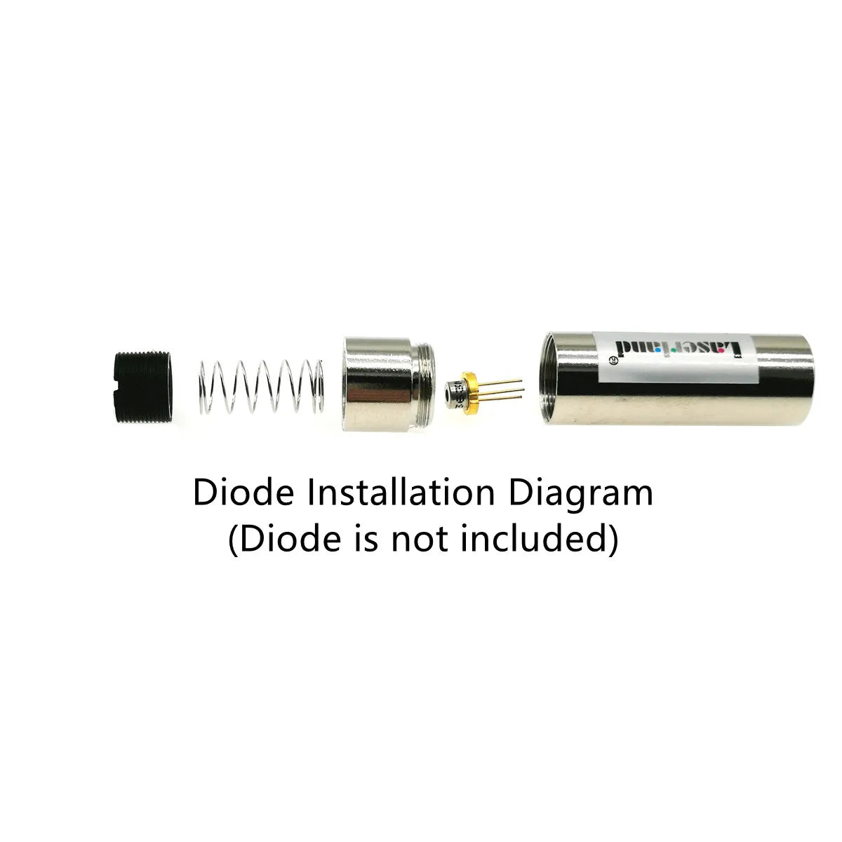 5.6mm Laser Diode Module Housing Hardware component with M9 Glass Diameter12mm