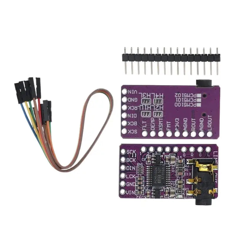 1Set PCM5102 Interface I2S DAC Decoder Player Module For Raspberry Pi PHAT Format Board Digital Audio Board