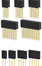 2.54mm Single Double Row Female Socket 1X5/6/8/10/15/16/40 2X3/4/20/18/40 Long Pins PC104 11mm PCB Board Pin Header For Arduino