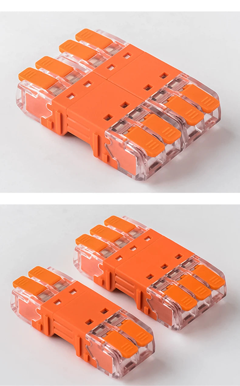 JINH CMK64 Series 18Pcs Mini Quick Connector Universal Compact Push-in Terminal Block Standard Solid Flexible Wires