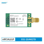 2PCS nRF24L01P 2.4GHz 500mW E01-2G4M27D SPI Transceiver E01-2G4M27D 27dBm SMA Long Range nRF24L01 PA LNA Transmitter Receiver