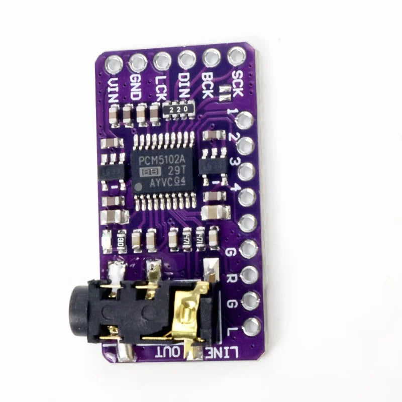 Interface I2S PCM5102A DAC Decoder GY-PCM5102 I2S Player Module For Raspberry Pi PHAT Format Board Digital PCM5102 Audio Board