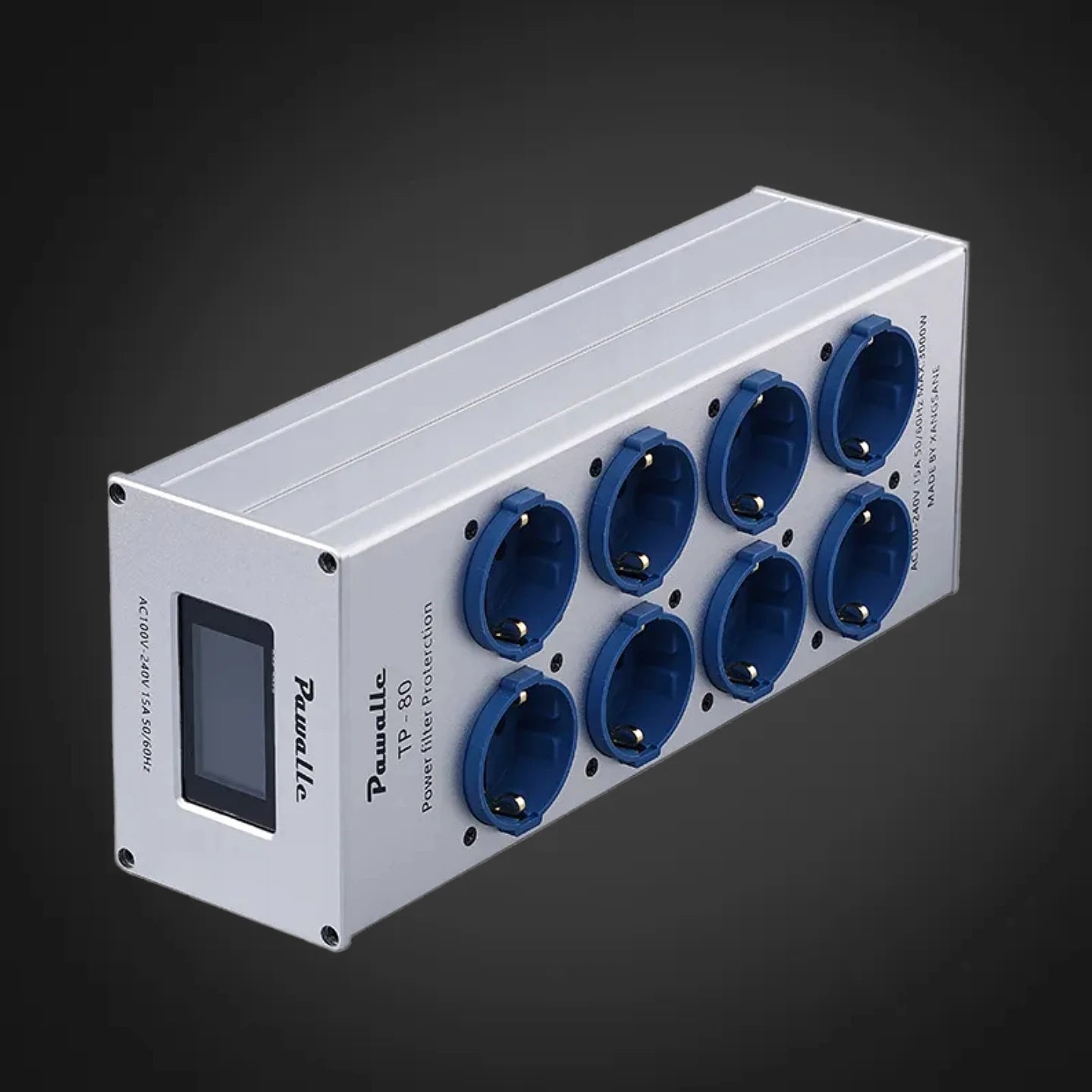 Pwalle TP80 European standard power filter, anti surge socket, multifunctional display screen