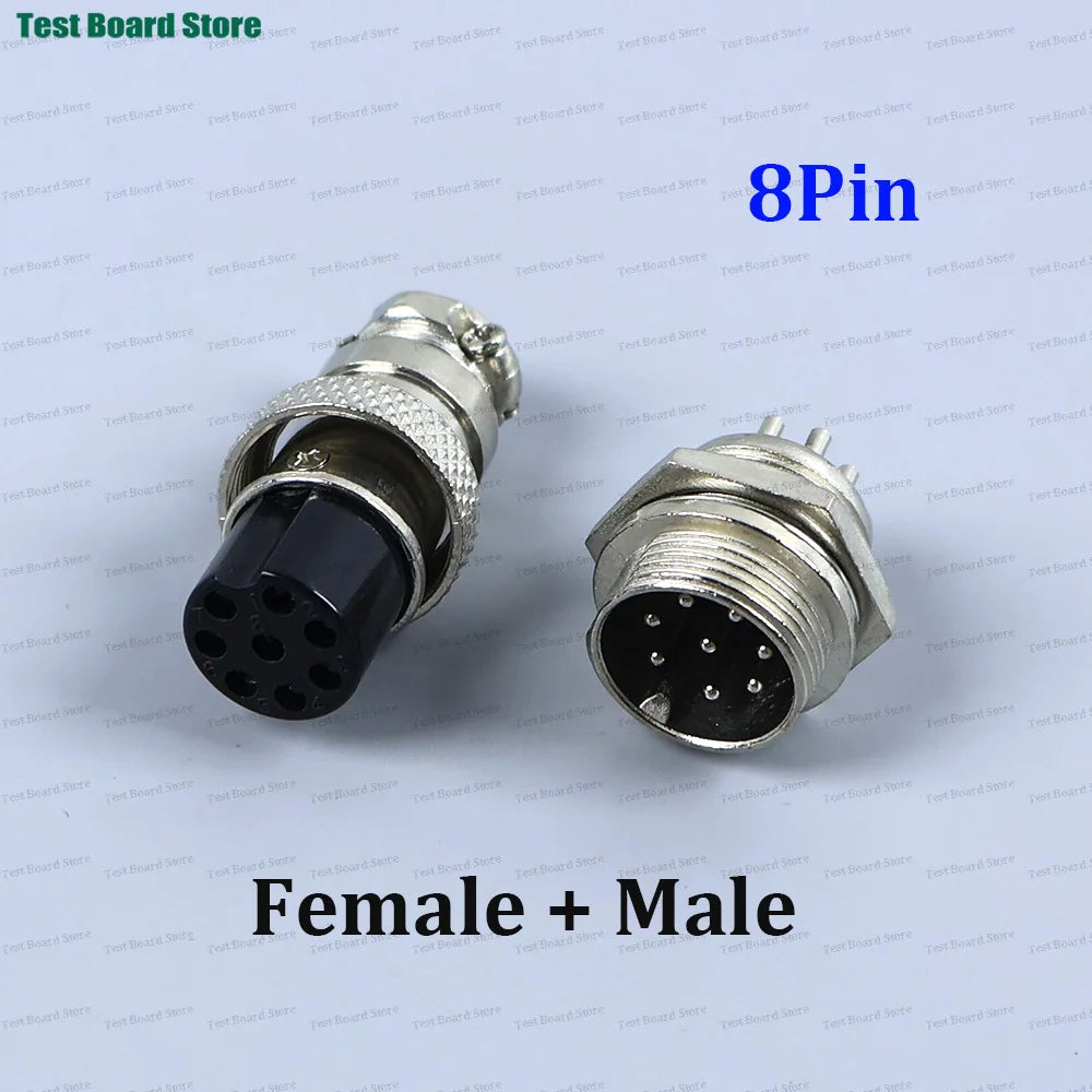 1/5/10Set GX16 Aviation Connector 2 3 4 5 6 7 8 9 10 Pin Male Plug Female Socket Waterproof Circular Connector