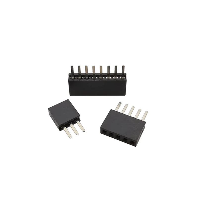 10Pcs 1.27 mm Single Row Male Female Plug Socket Breakaway PCB Board Pin Header Connector 1.27 Strip Pinheader 2P-50 Pin