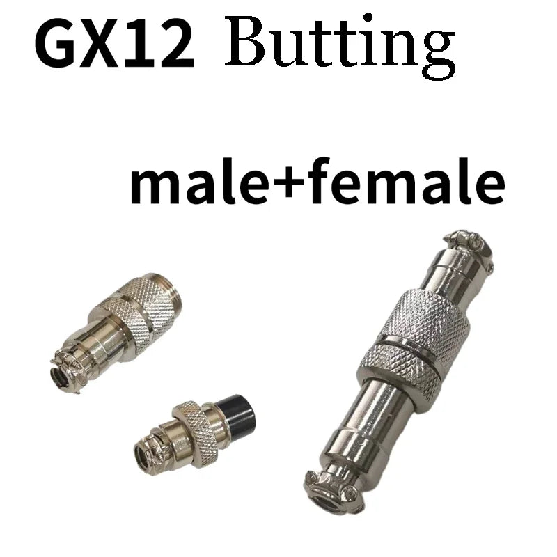 GX12 GX16 GX20 2/3/4/5/6/7/8/9/10 Pin Male Female Butting Wire Cable Circular Aviation Socket Plug Panel Connector Dropshipping