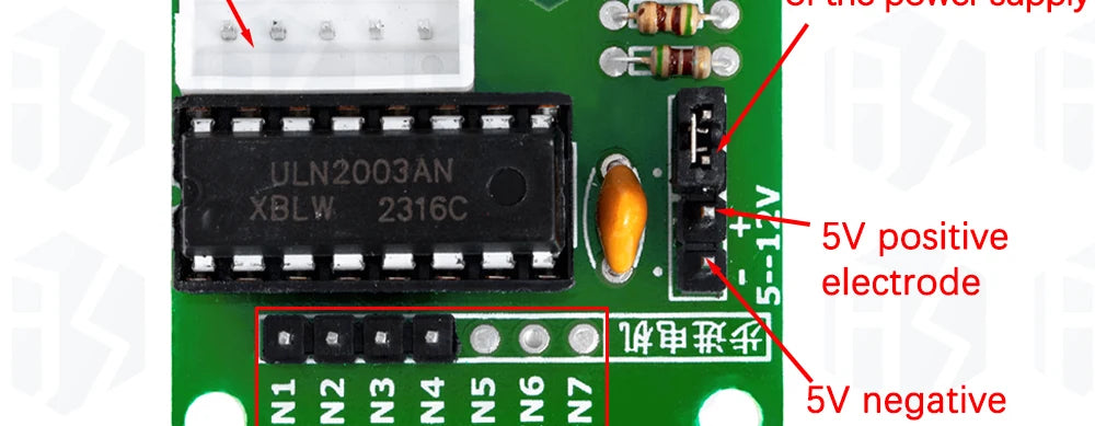 1LOTS  c-48-5V 4 phase Stepper Motor+ Driver Board ULN2003 for Arduino 1x Stepper motor + 1 x ULN2003 Driver board