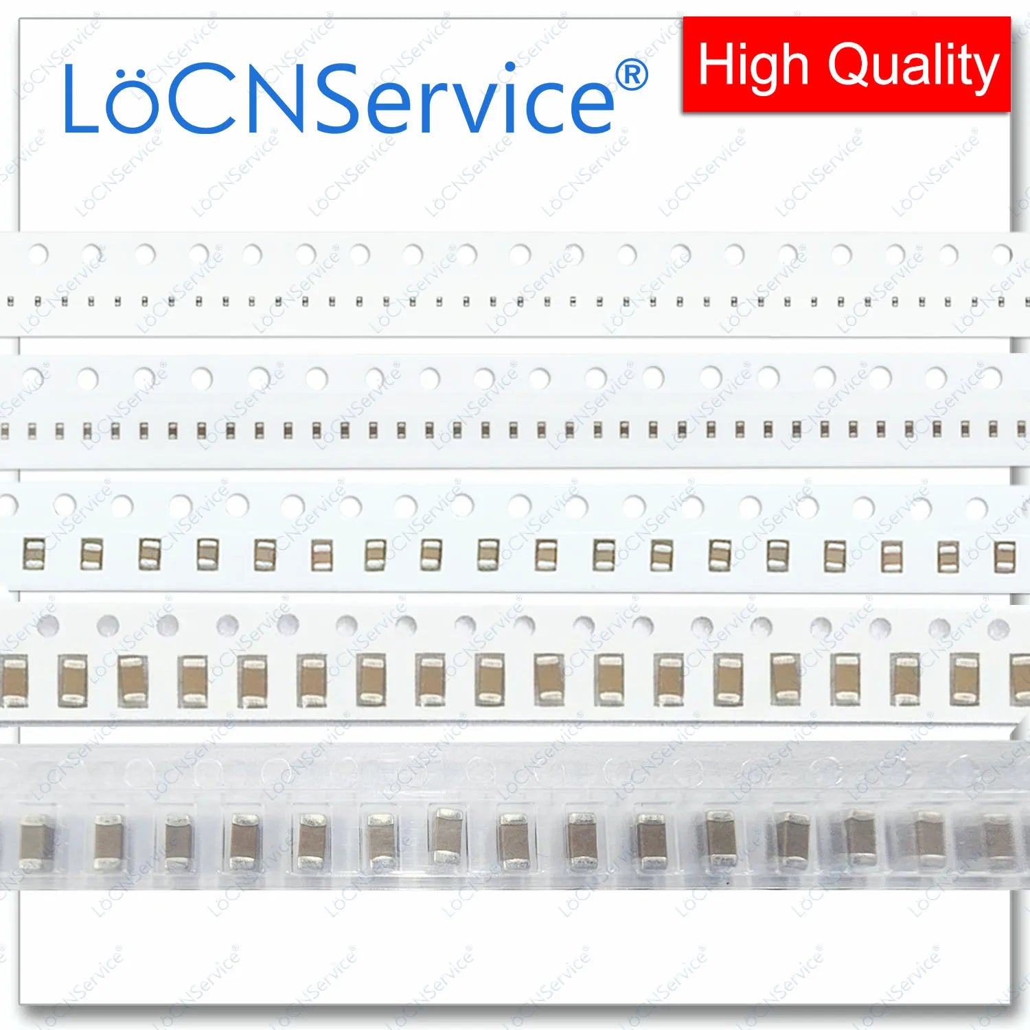LoCNService SMD Capacitors 4000PCS 0805 2012 COG/NPO RoHS 50V 5% 16PF 18PF 20PF 22PF 24PF 27PF 30PF 33PF High quality