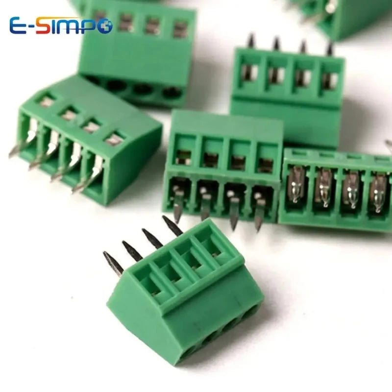 10PC KF128 2.54mm 0.1" Mini Terminal PCB Board Connector for Wire 2/3/4/5/6/7/9/10/12/14/16P Screw Terminal Block 26-18AWG Cable