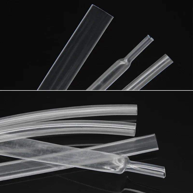 1~25M Clear 2:1 Heat Shrink Tube Diameter 0.6mm~150mm Heat-shrink Tubing Wire Repair DIY Cable Protecctor Sleeving Wrap Tubing