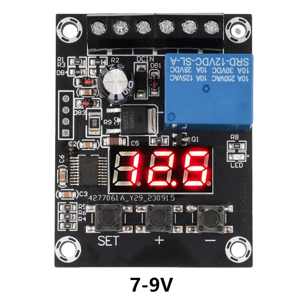 DC 9V 12V 24V Voltage Detection Relay Module Circuit Monitoring Module Overvoltage Protection Discharge Monitoring Board