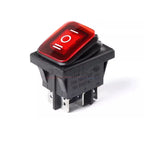 KCD2 KCD4 ON-OFF ON-OFF-0N 4/6Pin Sealed Waterproof Auto Boat Marine Rocker Switch With Black Red Green LED 16A 125V 20A 250V AC