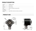 38mm Incremental Rotary Encoder 8mm Half Hollow Shaft Photoelectric Optical Switch 5-24VDC E40H8 Rotary Encoder