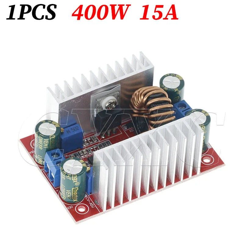 DC 400W 15A Step-up Boost Converter Constant Current Power Supply LED Driver DC8.5V-50V to DC10V-60V Voltage Charger Step Up Mod